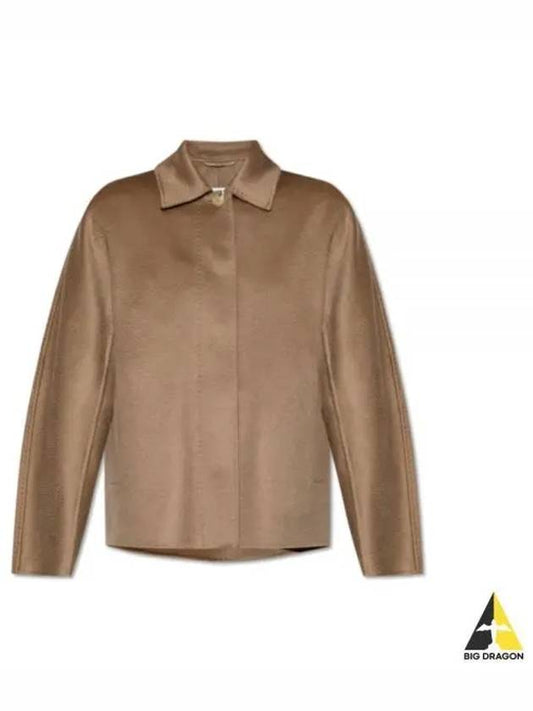 Midas Cashmere Shirt Jacket Brown - MAX MARA - BALAAN 2