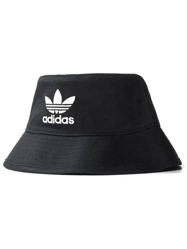 Trefoil Logo Bucket Hat Black - ADIDAS - BALAAN 5