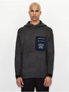 Logo Pocket Pull Over Hoodie Grey - ARMANI EXCHANGE - BALAAN 4