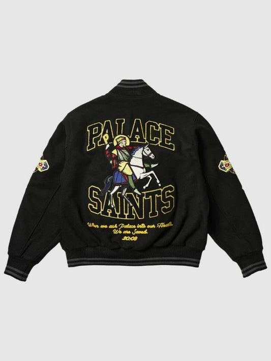 Saint Varsity Jacket Black - PALACE - BALAAN 2