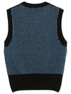 Jacquard Vest Blue - GANNI - BALAAN 3