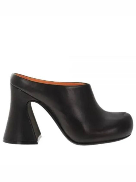 Women's Leather Sandals Heel Black - MARNI - BALAAN 2