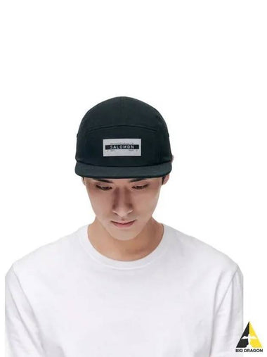 Five panel cap black LC1819100 - SALOMON - BALAAN 1