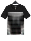 Logo Print Stripe Short Sleeve T-Shirt Black - A.P.C. - BALAAN 2