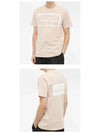 Stencil One Logo Short Sleeve T-Shirt Pink - STONE ISLAND - BALAAN 6