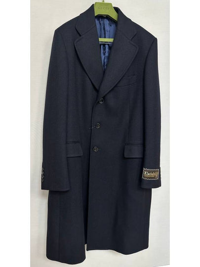 Men s Melange Herringbone Wool Coat 105 - GUCCI - BALAAN 2