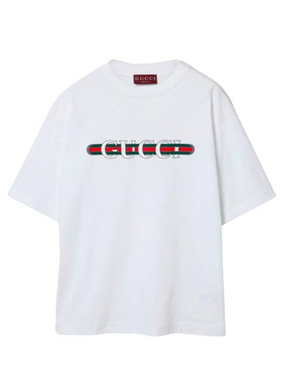 Long Sleeve T Shirt 784361 XJGKB 9074 WHITE E MC - GUCCI - BALAAN 2