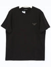 Eagle Logo Swim Short Sleeve T-Shirt Black - EMPORIO ARMANI - BALAAN 4