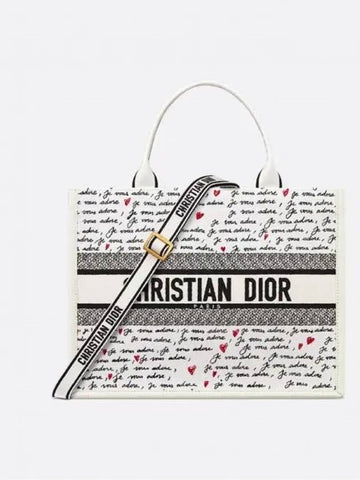 Amour Book Tote Medium Bag M1324CZBX M933 - DIOR - BALAAN 1