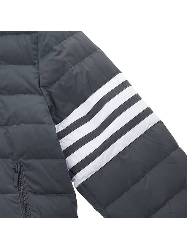 Poly Twill Down Filled 4-Bar Ski Padding Grey - THOM BROWNE - BALAAN 6