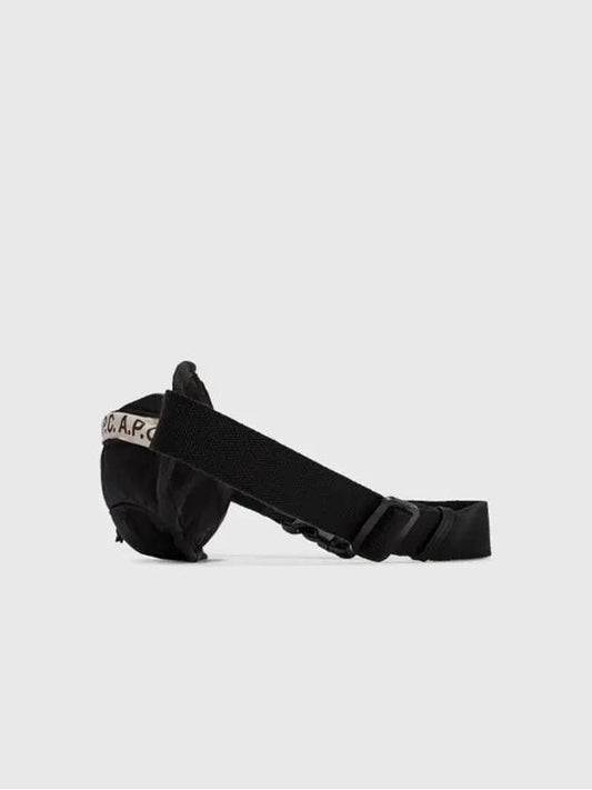 LUCILLE Logo Print Jacquard Nylon Belt Hip Sack Black - A.P.C. - BALAAN 2