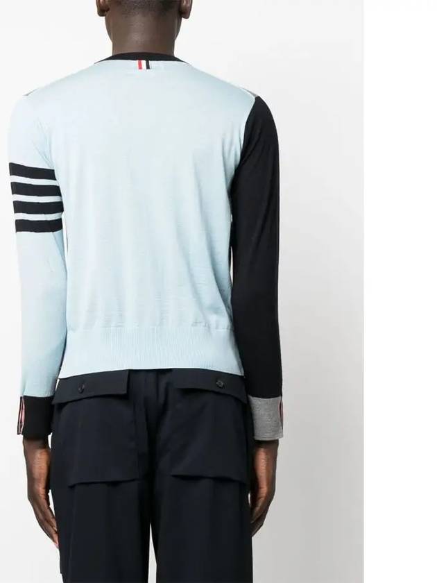 Classic 4 Bar Merino Wool Knit Top Grey - THOM BROWNE - BALAAN 6