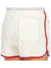 Women's Embroidered Logo Cotton Shorts White - SPORTY & RICH - BALAAN 11
