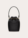 V Logo Signature Nappa Leather Bucket Bag Black - VALENTINO - BALAAN 4