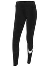 Sportswear Essential Mid-rise Swoosh Leggings Black - NIKE - BALAAN 6