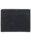 Monogram Motif Grainy Leather Folding Wallet Black - BURBERRY - BALAAN.