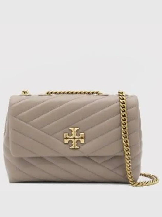 Kira Chevron Convertible Strap Small Shoulder Bag Grey Heron - TORY BURCH - BALAAN 2