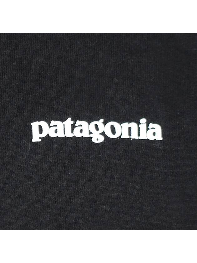 P 6 Responsibili Long Sleeve T-Shirt Black - PATAGONIA - BALAAN 7