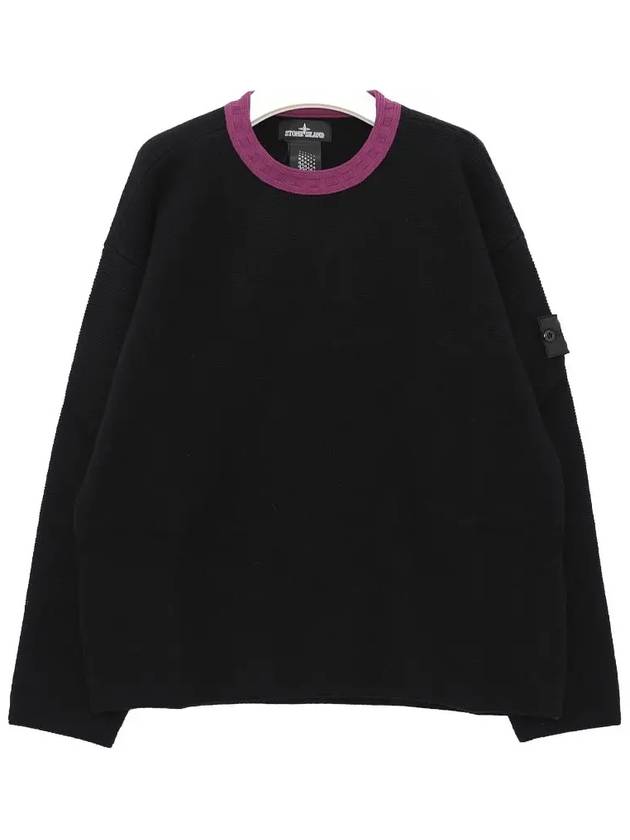 Shadow Project Crewneck Knit Top Black - STONE ISLAND - BALAAN 5