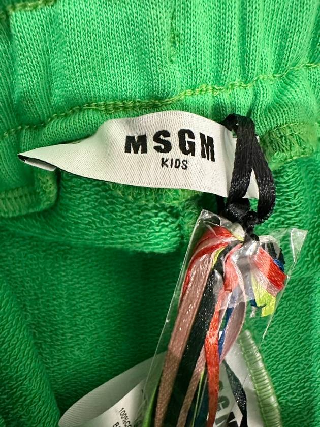 Kids Sweat Shorts S4MSJBBE250 Green Boys 4A - MSGM - BALAAN 5