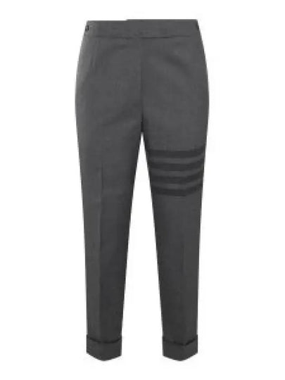 4-Bar Wool Crop Pants Grey - THOM BROWNE - BALAAN 2