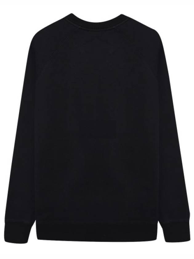 Double Monochrome Fox Head Patch Classic Sweatshirt Black - MAISON KITSUNE - BALAAN 3