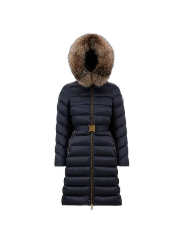 Leersie Long Down Padding Night Blue - MONCLER - BALAAN 1