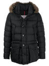 Cluny Long Down Jacket Black - MONCLER - BALAAN 2