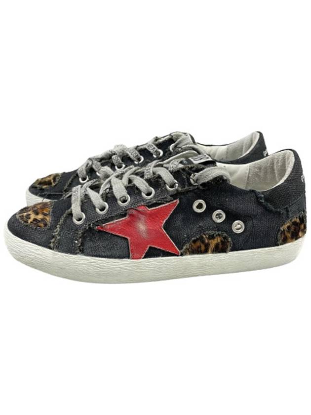 Superstar Canvas Low Top Sneakers Black - GOLDEN GOOSE - BALAAN 3