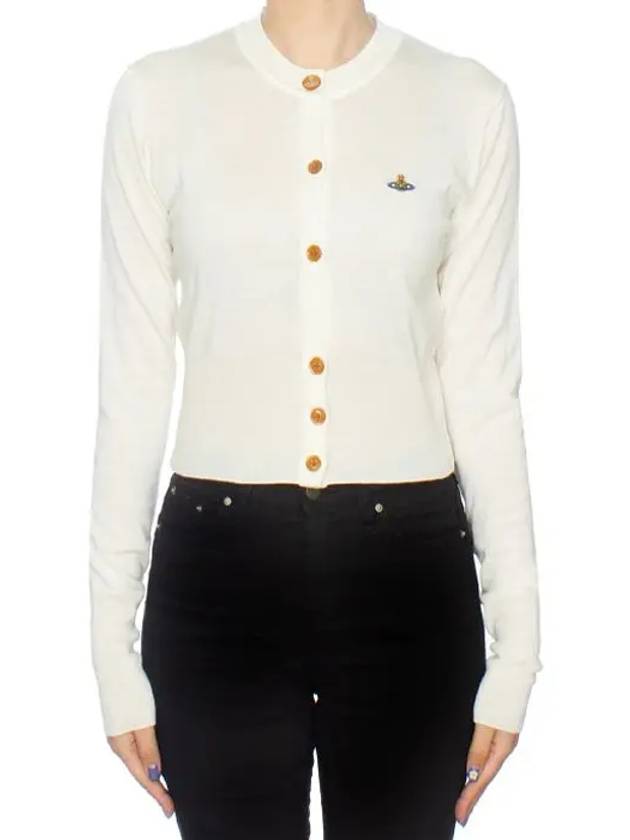 Bea Cropped Cardigan Cream - VIVIENNE WESTWOOD - BALAAN 2