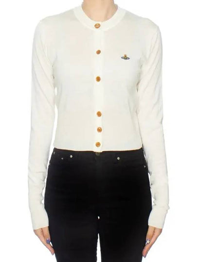 Bea Cropped Cardigan Cream - VIVIENNE WESTWOOD - BALAAN 2