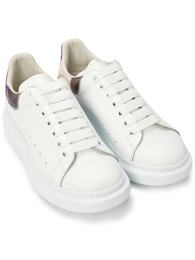 Larry Oversized Leather Low Top Sneakers White - ALEXANDER MCQUEEN - BALAAN 4