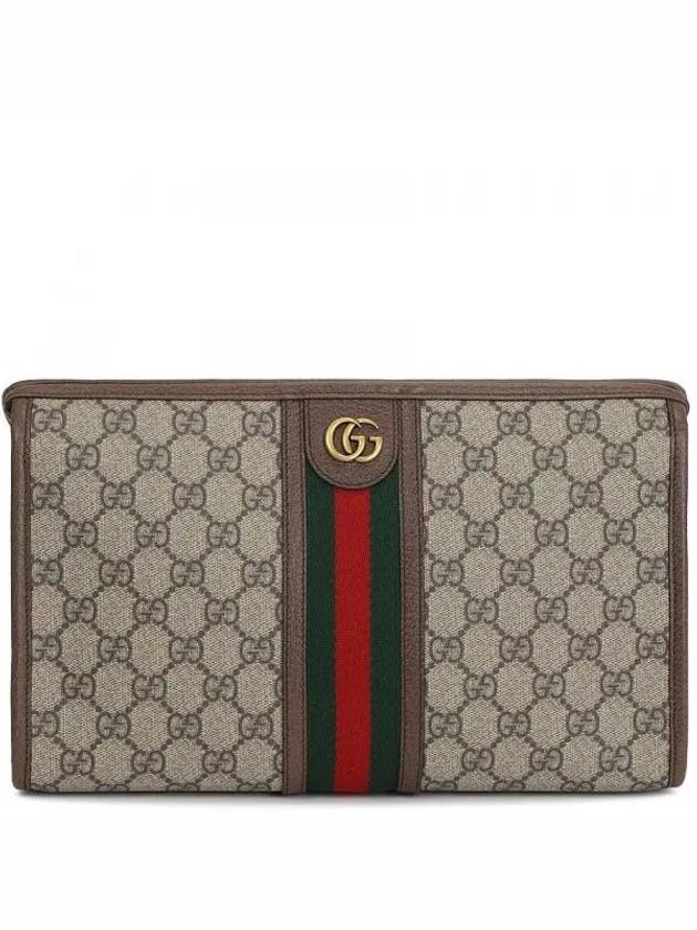 Ophidia GG Clutch Bag Beige Ebony - GUCCI - BALAAN 2