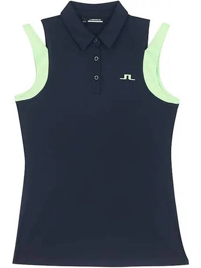 Genuine Women s Malaika Sleeveless Top Navy GWJT09179 6855 - J.LINDEBERG - BALAAN 2