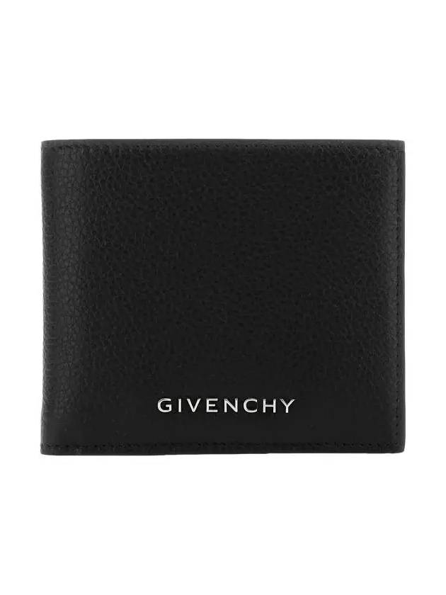 Metal Logo Grain Leather Half Wallet - GIVENCHY - BALAAN 2