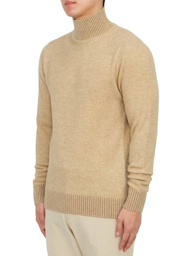 Men's Knit Turtleneck Beige - RVR LARDINI - BALAAN 3