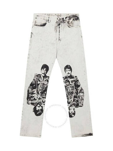 Stella McCartney Ladies White Get Back Denim Trousers, Size Medium - STELLA MCCARTNEY - BALAAN 1