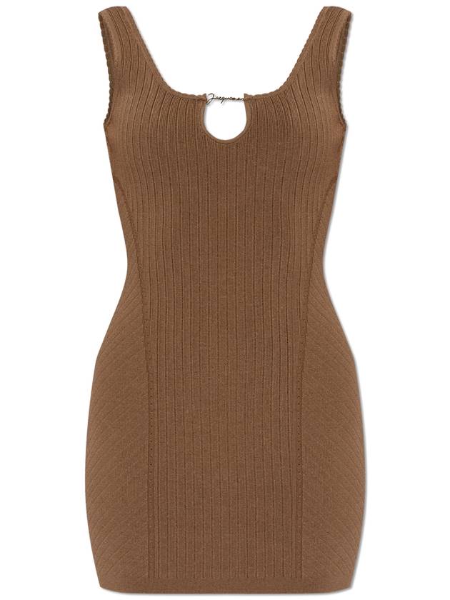 Jacquemus Dress With Logo, Women's, Brown - JACQUEMUS - BALAAN 1