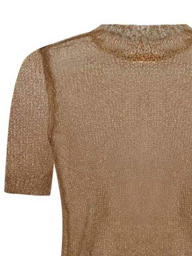 See-Through Crew Neck Short Sleeve T-Shirt Light Brown - MAISON MARGIELA - BALAAN 4