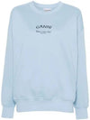 Logo Sweatshirt Blue - GANNI - BALAAN 2