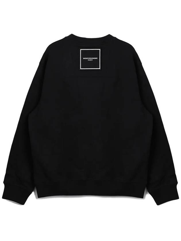 Square Label Sweatshirt Black W233TS21715B - WOOYOUNGMI - BALAAN 3