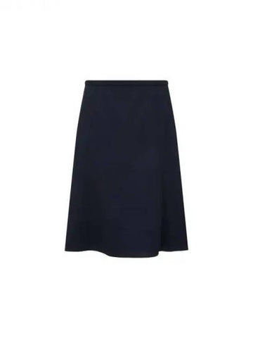 Women s Stretch Wool Flare Skirt Dark Navy 270008 - EMPORIO ARMANI - BALAAN 1