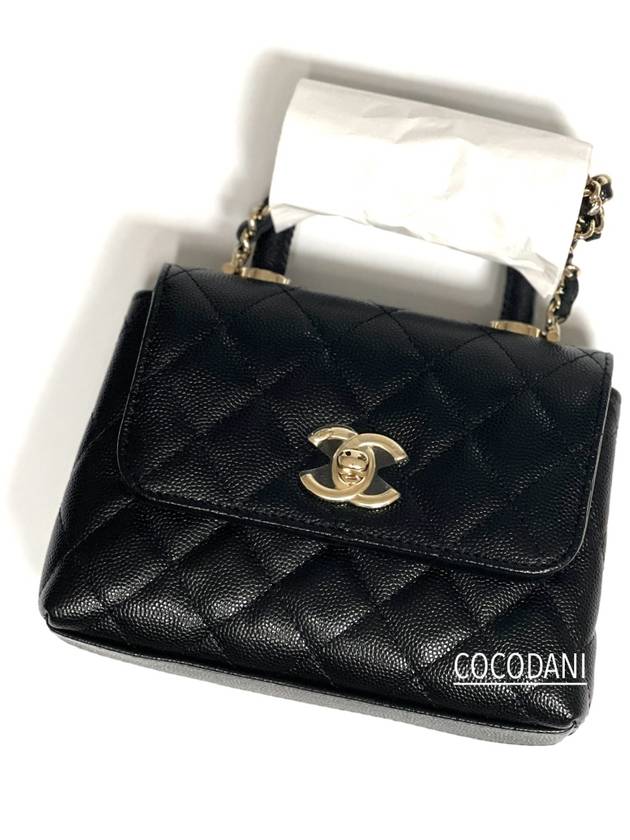 Mini Coco Handle WOC Black Gold AP4244 Classic - CHANEL - BALAAN 7