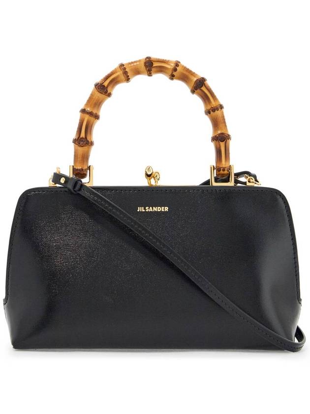 Goji Bamboo Mini Tote Bag Black - JIL SANDER - BALAAN 2