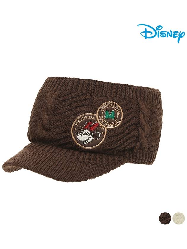 Women Knit Embroidery Hat DO3LAC004 - DISNEY GOLF - BALAAN 1