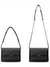 Saffiano Trunk Medium Shoulder Bag Black - MARNI - BALAAN 8