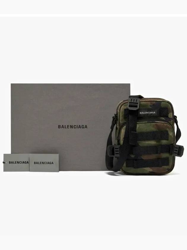 Army Camo Print Crossbody Messenger Bag Dark Green - BALENCIAGA - BALAAN 4