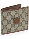 GG Supreme Interlocking Half Wallet Brown - GUCCI - BALAAN 3