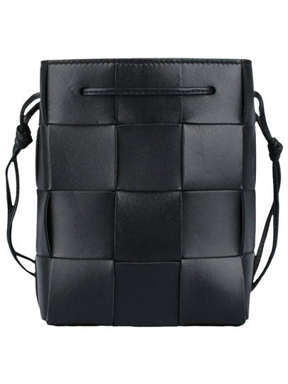 Intrecciato Cassette Small Bucket Bag Black - BOTTEGA VENETA - BALAAN 2