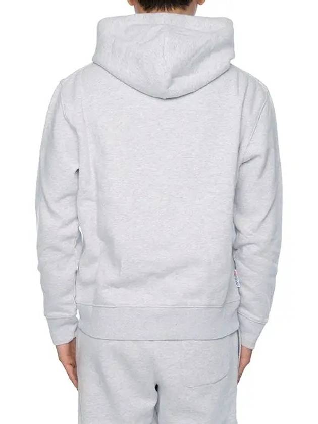 Embroidered Iconic Logo Cotton Hoodie Grey - AUTRY - BALAAN 6